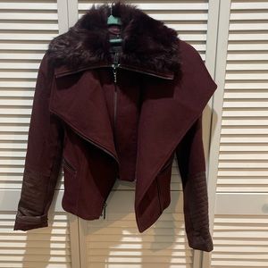 BCBG Real Fur Jacket XS